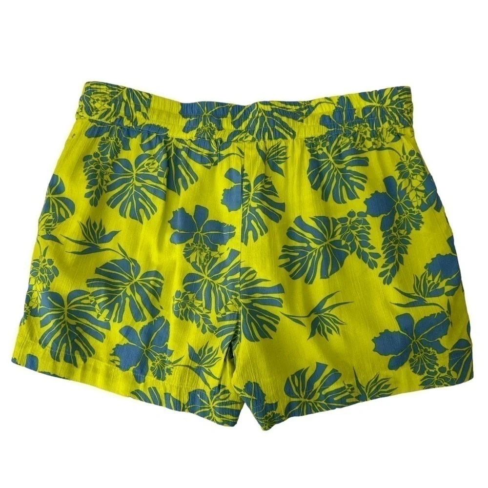 Style & Co. Yellow Breeze Mid-Rise Elastic Waist Shorts, size Small